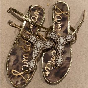 Gold Sam Edelman Sandals